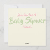 ベビーシャワー招待状 シーズンカード (裏面)