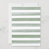 ベビーシャワー招待状 ジャングルの動物 招待状 (裏面)