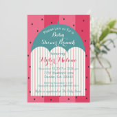 ベビーシャワー招待状「スイカ傘」 招待状 (スタンド正面)