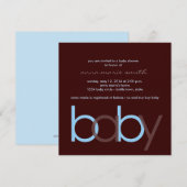 ベビーシャワー招待状 スクエア 招待状 (正面/裏面)