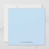 ベビーシャワー招待状 スクエア 招待状 (裏面)