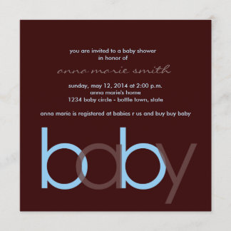 ベビーシャワー招待状 スクエア 招待状