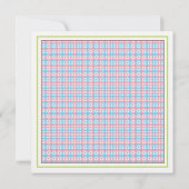 ベビーシャワー招待状 – ツインボーイ&ガールベビーフール 招待状 (裏面)