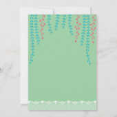 ベビーシャワー招待状。ティーパーティの招待状 招待状 (裏面)