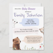 ベビーシャワー招待状-パーソナライズされたベビーセレブラ 招待状 (正面)
