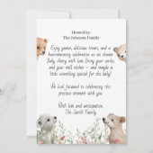 ベビーシャワー招待状-パーソナライズされたベビーセレブラ 招待状 (裏面)