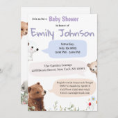 ベビーシャワー招待状-パーソナライズされたベビーセレブラ 招待状 (正面/裏面)