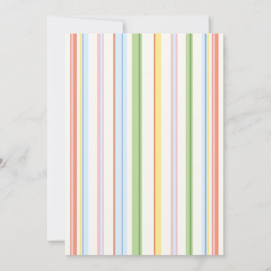 ベビーシャワー招待状「ピクニックフローラ招待状2」 招待状 (裏面)