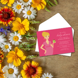 ベビーシャワー招待状{ピンク} 招待状