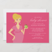 ベビーシャワー招待状{ピンク} 招待状 (正面)