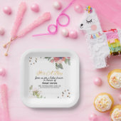 ベビーシャワー招待状 ペーパープレート (パーティー)