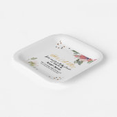 ベビーシャワー招待状 ペーパープレート (傾斜あり)