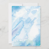 ベビーシャワー招待状|ボーイ·オー·ボーイ·ウォーターカラー 招待状 (裏面)