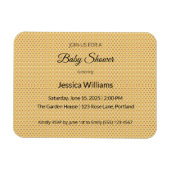 『ベビーシャワー招待状』 ボーホ chic オーダーメイド 招待状 マグネット (横)