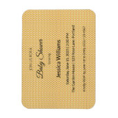 『ベビーシャワー招待状』 ボーホ chic オーダーメイド 招待状 マグネット (縦)