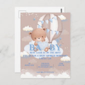 ベビーシャワー招待状 ポストカード (正面/裏面)