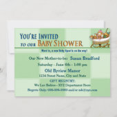 ベビーシャワー招待状 – ポテトファミリーコレクション 招待状 (裏面)