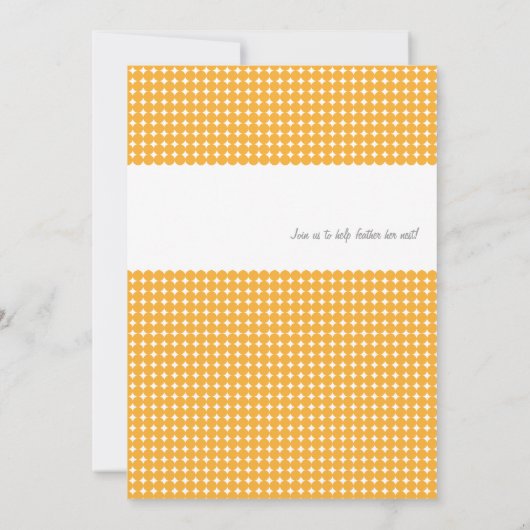 ベビーシャワー招待状-ライトルの鳥から聞いた 招待状 (裏面)