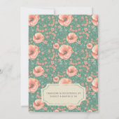 ベビーシャワー招待状|ヴィンテージフローラのストーリーブック 招待状 (裏面)