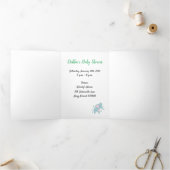 ベビーシャワー招待状 三つ折り招待状 (内部)