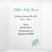 ベビーシャワー招待状 三つ折り招待状 (内部中)