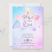 ベビーシャワー招待状 | 上昇中の星 | DP7 招待状 (正面)
