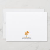 ベビーシャワー招待状-双子 招待状 (裏面)