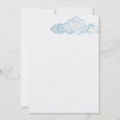 ベビーシャワー招待状 – 少年 招待状 (裏面)