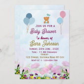 ベビーシャワー招待状 招待状 (正面/裏面)