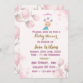 ベビーシャワー招待状 招待状 (正面/裏面)