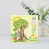 ベビーシャワー招待状 招待状 (スタンド正面)