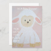 ベビーシャワー招待状 招待状 (正面/裏面)