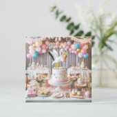 ベビーシャワー招待状 招待状 (スタンド正面)