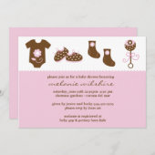 ベビーシャワー招待状 招待状 (正面/裏面)