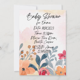 ベビーシャワー招待状 招待状