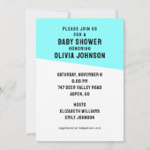 ベビーシャワー招待状 招待状 (裏面)