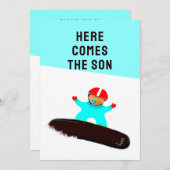 ベビーシャワー招待状 招待状 (正面/裏面)