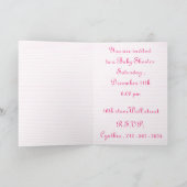 ベビーシャワー招待状 招待状 (内部)