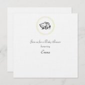 ベビーシャワー招待状 招待状 (正面/裏面)