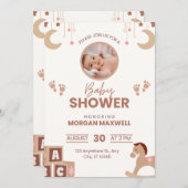 ベビーシャワー招待状 招待状 (正面/裏面)
