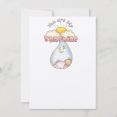 ベビーシャワー招待状 招待状 (裏面)