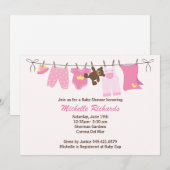 ベビーシャワー招待状 招待状 (正面/裏面)