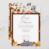 ベビーシャワー招待状 招待状 (正面/裏面)