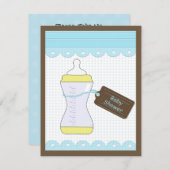 ベビーシャワー招待状 招待状 (正面/裏面)