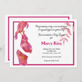 ベビーシャワー招待状 招待状 (正面/裏面)