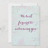 ベビーシャワー招待状 招待状 (裏面)