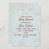 ベビーシャワー招待状 招待状 (正面/裏面)