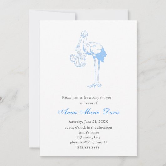 ベビーシャワー招待状 招待状 (正面)