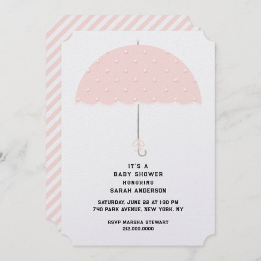 ベビーシャワー招待状 招待状 (正面/裏面)