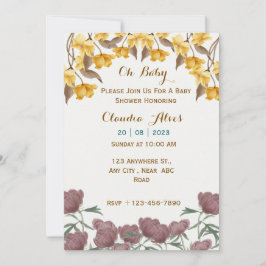 ベビーシャワー招待状 招待状